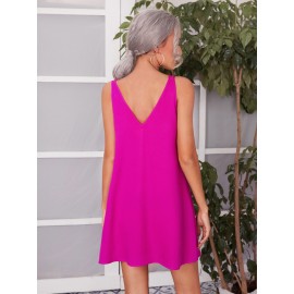 Criss Cross Front V-back Dress