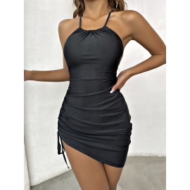 Tied Open Back  Dress