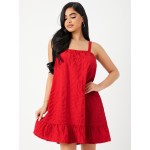 Ruffle Hem  Dress