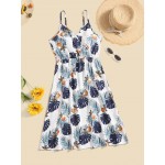 Tropical Print  Dress
