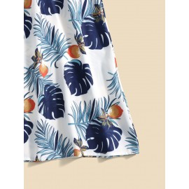 Tropical Print  Dress