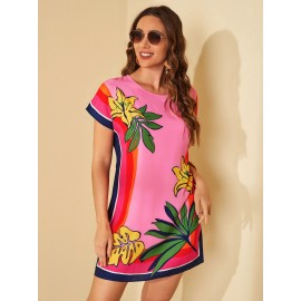 Floral Print Tunic Dress