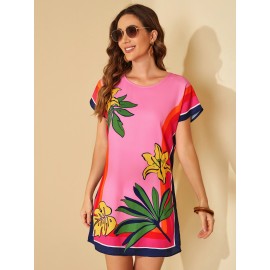 Floral Print Tunic Dress